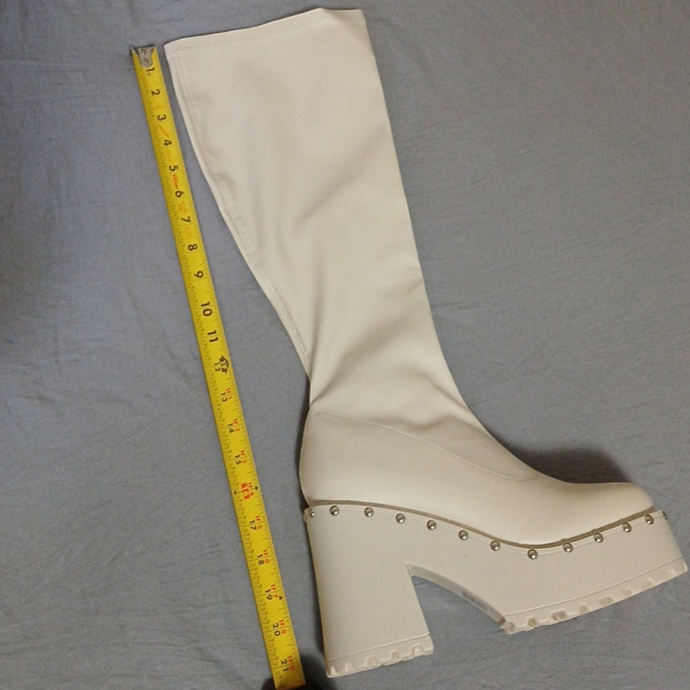 Fashion Nova Studded Platform Boots - Picture 6 of 7
